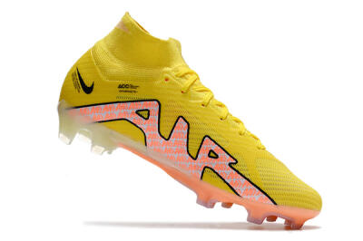 Nike Air Zoom Mercurial Superfly 9 Elite FG Firm Ground Soccer Cleats - Yellow/Pink