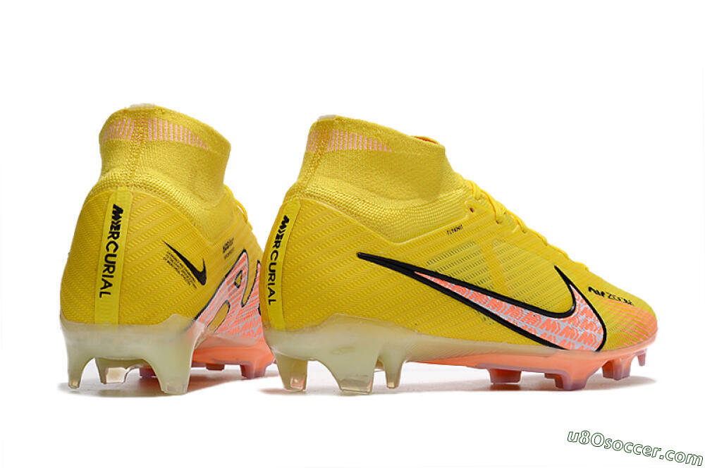 Nike Air Zoom Mercurial Superfly 9 Elite FG Firm Ground Soccer Cleats - Yellow/Pink 6