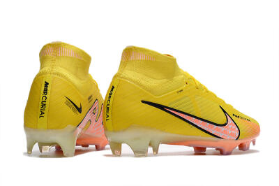 Nike Air Zoom Mercurial Superfly 9 Elite FG Firm Ground Soccer Cleats - Yellow/Pink