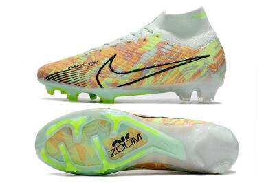 Nike Air Zoom Mercurial Superfly 9 Elite FG Firm Ground Soccer Cleats - Blue/Green