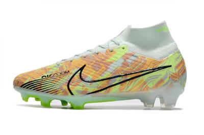Nike Air Zoom Mercurial Superfly 9 Elite FG Firm Ground Soccer Cleats - Blue/Green