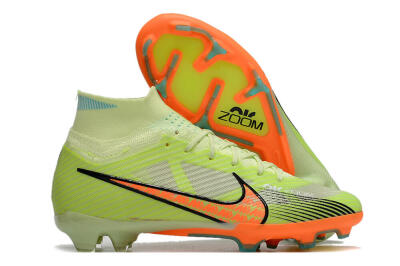 Nike Air Zoom Mercurial Superfly 9 Elite FG Firm Ground Soccer Cleats - Green/Orange