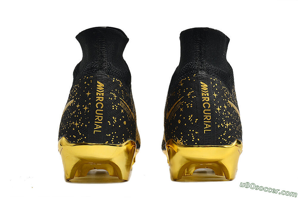 Nike Air Zoom Mercurial Superfly 9 Elite FG Firm Ground Soccer Cleats - White/Gold/Silver 5