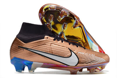 Nike Air Zoom Mercurial Vapor 15 Elite FG Firm Ground Soccer Cleats - Gold/White/Black