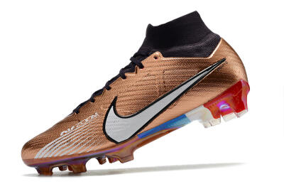 Nike Air Zoom Mercurial Vapor 15 Elite FG Firm Ground Soccer Cleats - Gold/White/Black