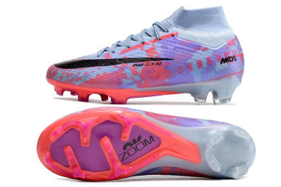 Nike Air Zoom Mercurial Superfly 9 Elite FG Firm Ground Soccer Cleats - Blue/Purple/Pink