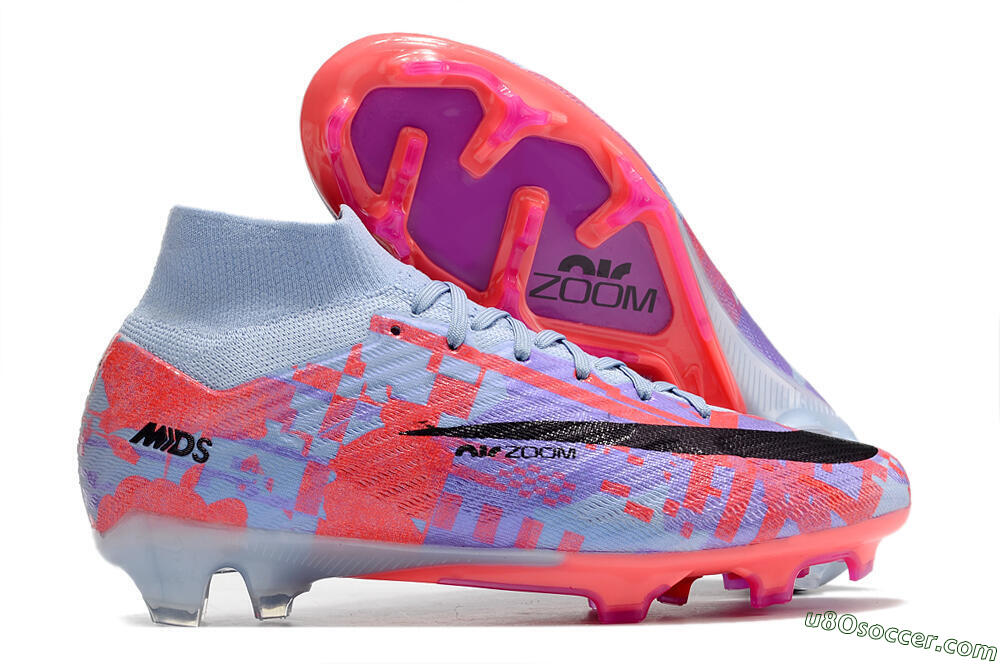 Nike Air Zoom Mercurial Superfly 9 Elite FG Firm Ground Soccer Cleats - Blue/Purple/Pink 1