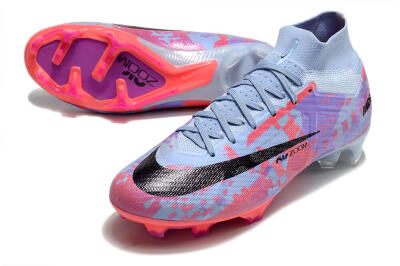 Nike Air Zoom Mercurial Superfly 9 Elite FG Firm Ground Soccer Cleats - Blue/Purple/Pink
