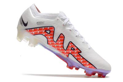 Nike Air Zoom Mercurial Vapor 15 Elite FG Firm Ground Soccer Cleats - White/Red