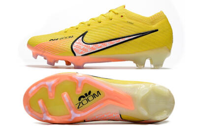 Nike Air Zoom Mercurial Vapor 15 Elite FG Firm Ground Soccer Cleats - Yellow/Pink