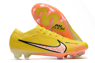 Nike Air Zoom Mercurial Vapor 15 Elite FG Firm Ground Soccer Cleats - Yellow/Pink