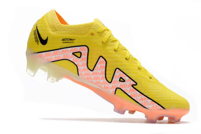 Nike Air Zoom Mercurial Vapor 15 Elite FG Firm Ground Soccer Cleats - Yellow/Pink