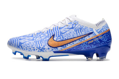 Nike Air Zoom Mercurial Vapor 15 Elite FG Firm Ground Soccer Cleats - Blue/White/Red