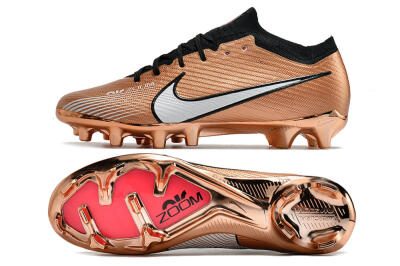 Nike Air Zoom Mercurial Vapor 15 Elite FG Firm Ground Soccer Cleats - Gold/White/Black