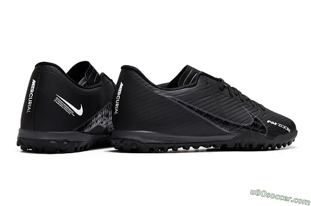 Nike Mercurial Vapor 15 Elite TF Artificial Turf Soccer Shoes - Black 6