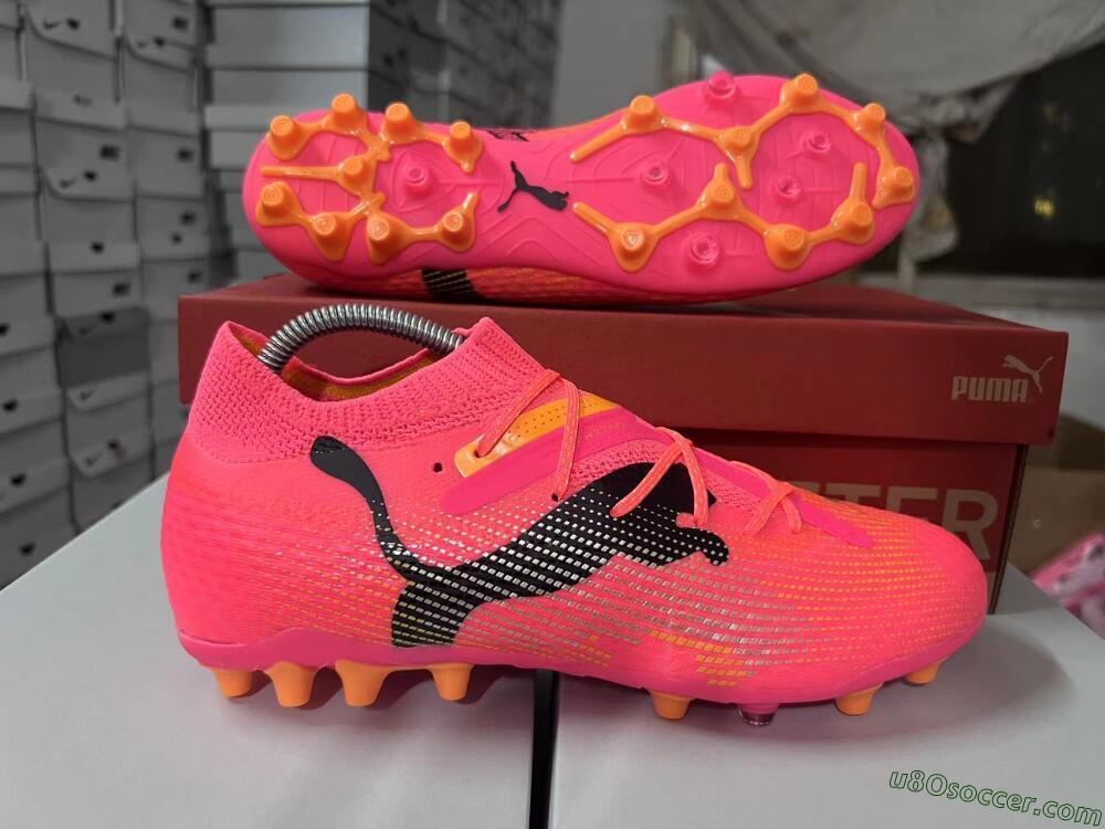 Puma Future Ultimate MG Multi Ground Soccer Cleats - Red/Black/Orange