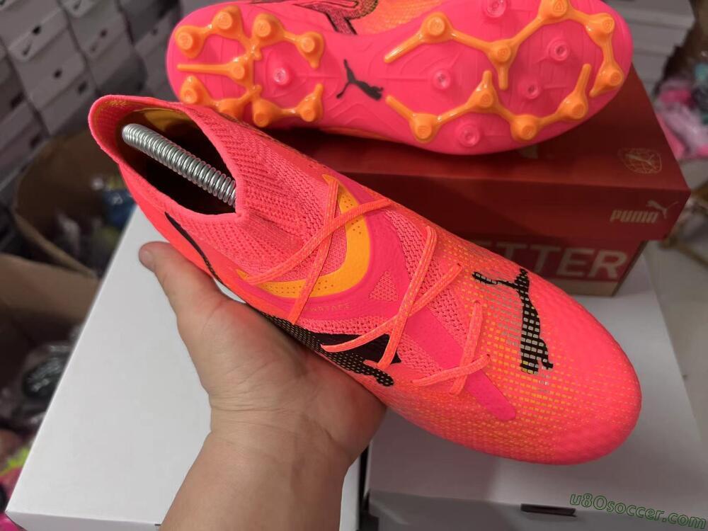 Puma Future Ultimate MG Multi Ground Soccer Cleats - Red/Black/Orange