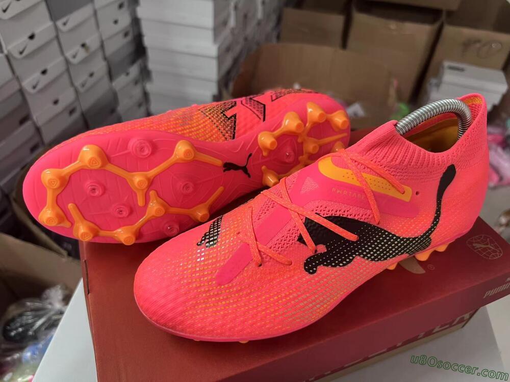 Puma Future Ultimate MG Multi Ground Soccer Cleats - Red/Black/Orange