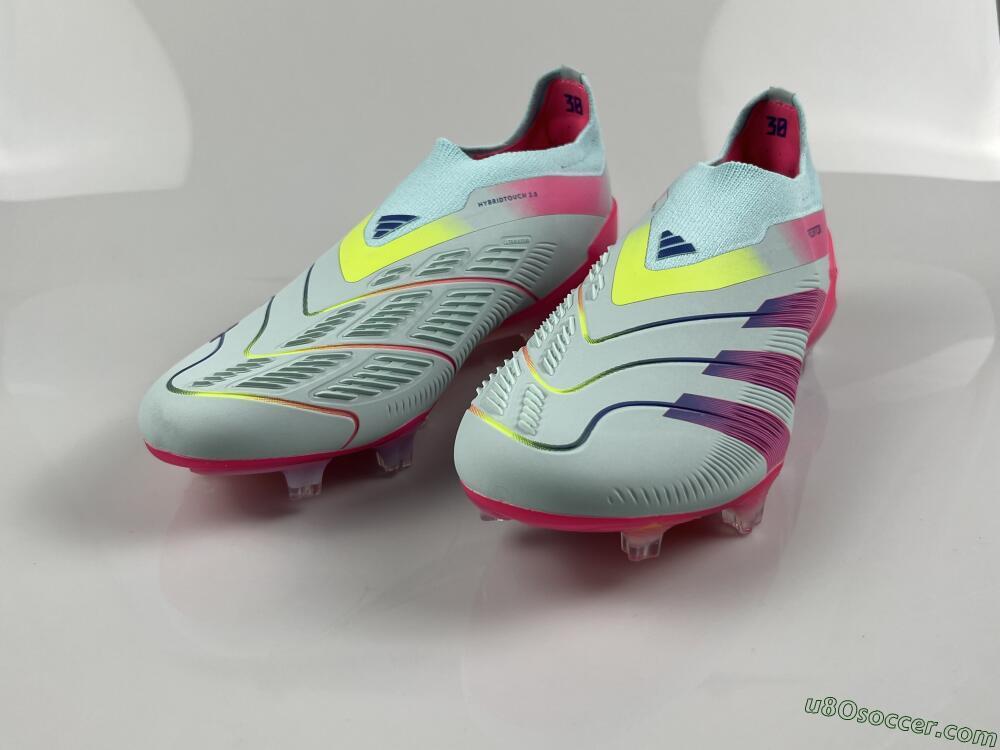 Adidas Predator Accuracy+ FG Firm Ground Soccer Cleats - Blue/Purple/Pink