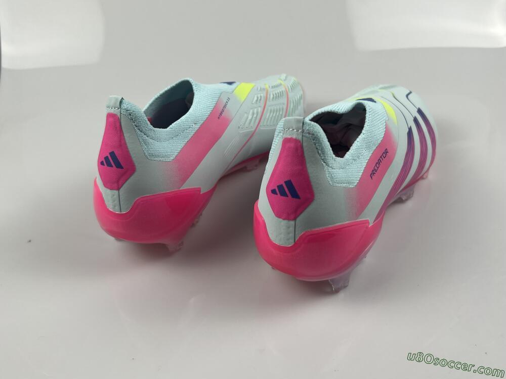 Adidas Predator Accuracy+ FG Firm Ground Soccer Cleats - Blue/Purple/Pink