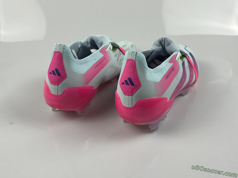 Adidas Predator Elite Foldover Tongue FG Firm Ground Soccer Cleats - Blue/Purple/Pink