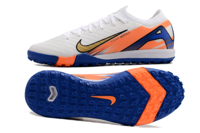 Nike Air Zoom Mercurial Vapor 16 Elite TF Artificial Turf Soccer Shoes - White/Orange/Blue