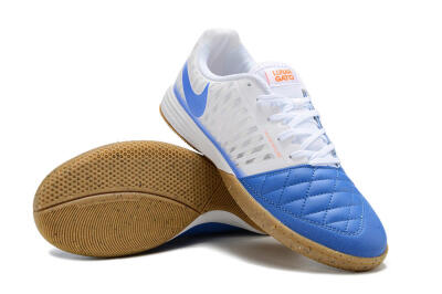 Nike Lunar Gato 2 IC Indoor & Futsal Soccer Shoes - White/Blue