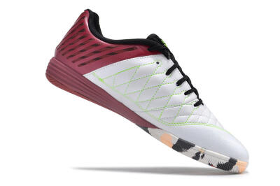Nike Lunar Gato 2 IC Indoor & Futsal Soccer Shoes - White/Red/Black