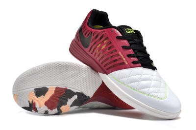 Nike Lunar Gato 2 IC Indoor & Futsal Soccer Shoes - White/Red/Black