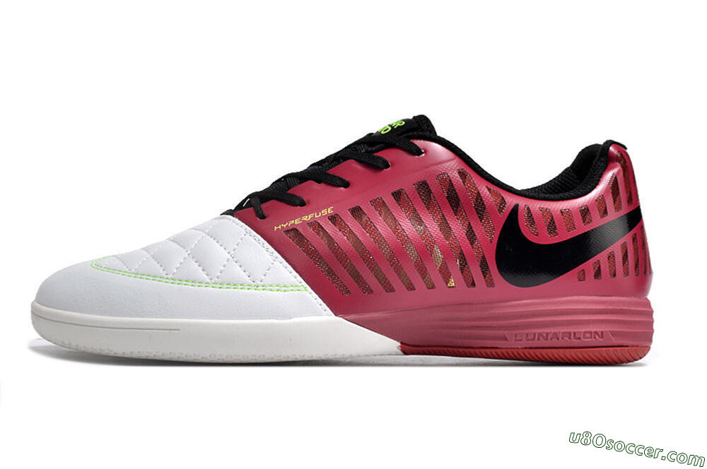 Nike Lunar Gato 2 IC Indoor & Futsal Soccer Shoes - White/Red/Black 2
