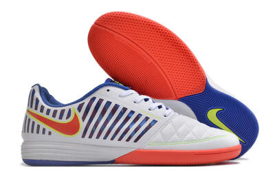 Nike Lunar Gato 2 IC Indoor & Futsal Soccer Shoes - White/Blue/Red