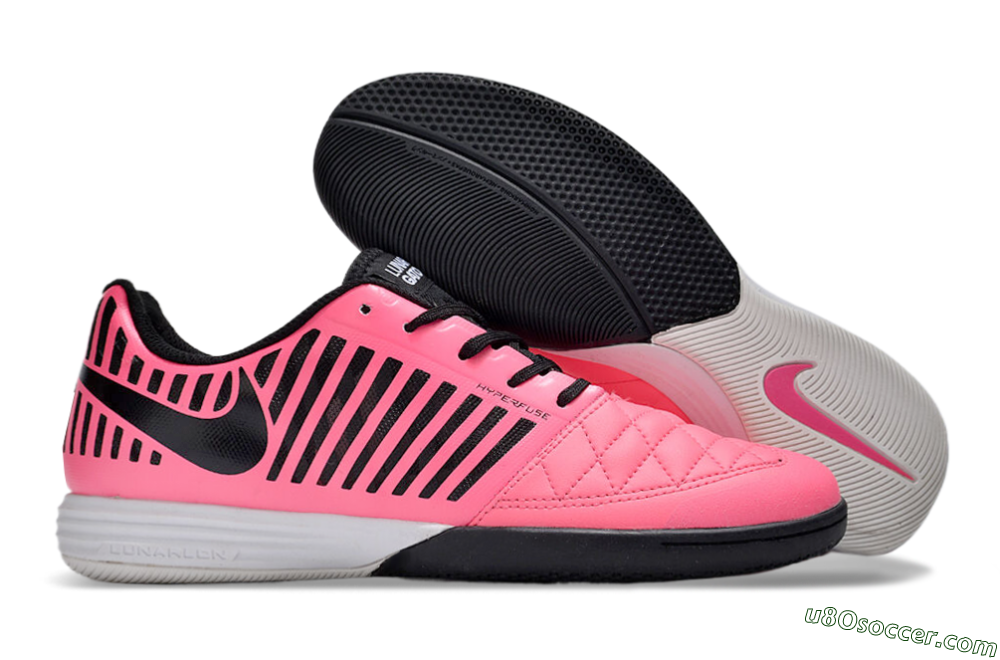 Nike Lunar Gato 2 IC Indoor & Futsal Soccer Shoes - Pink/Black 1