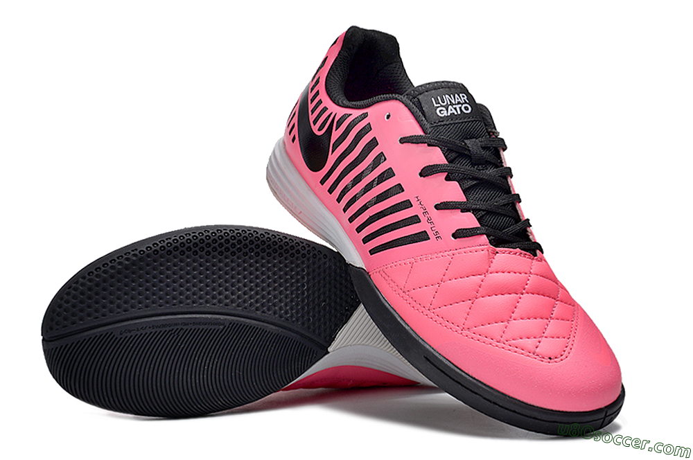Nike Lunar Gato 2 IC Indoor & Futsal Soccer Shoes - Pink/Black 3