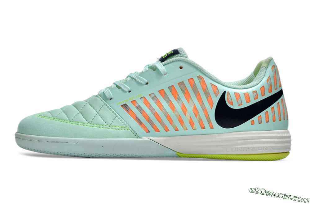 Nike Lunar Gato 2 IC Indoor & Futsal Soccer Shoes - Jade/Black/Red 3