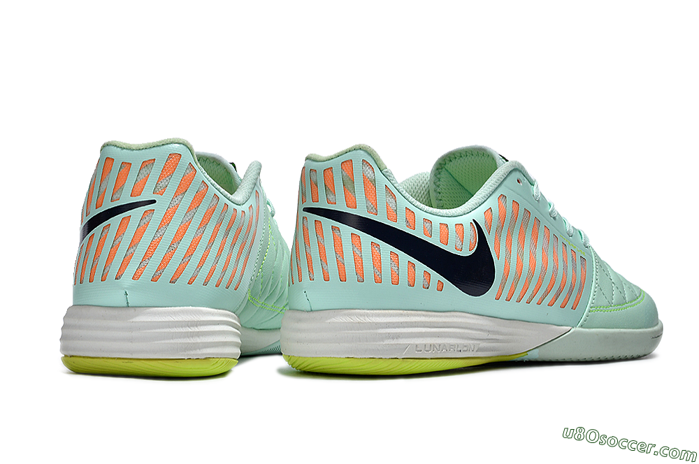 Nike Lunar Gato 2 IC Indoor & Futsal Soccer Shoes - Jade/Black/Red 6