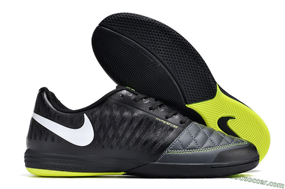 Nike Lunar Gato 2 IC Indoor & Futsal Soccer Shoes - Black/White/Yellow 1