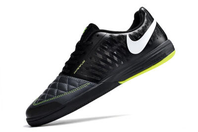 Nike Lunar Gato 2 IC Indoor & Futsal Soccer Shoes - Black/White/Yellow
