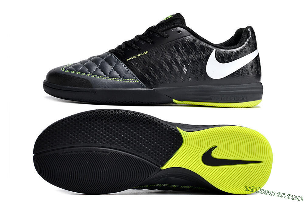 Nike Lunar Gato 2 IC Indoor & Futsal Soccer Shoes - Black/White/Yellow 0