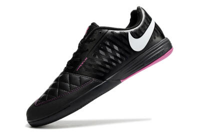 Nike Lunar Gato 2 IC Indoor & Futsal Soccer Shoes - Black/White/Purple
