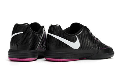 Nike Lunar Gato 2 IC Indoor & Futsal Soccer Shoes - Black/White/Purple