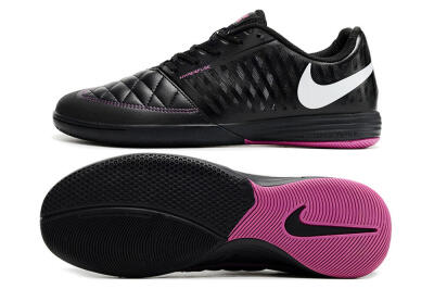 Nike Lunar Gato 2 IC Indoor & Futsal Soccer Shoes - Black/White/Purple
