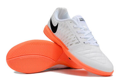 Nike Lunar Gato 2 IC Indoor & Futsal Soccer Shoes - White/Black/Orange