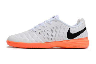 Nike Lunar Gato 2 IC Indoor & Futsal Soccer Shoes - White/Black/Orange