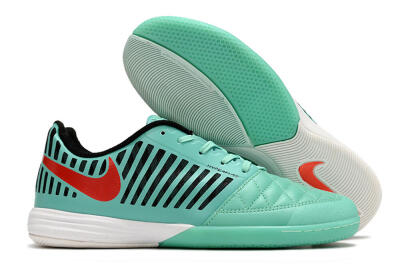 Nike Lunar Gato 2 IC Indoor & Futsal Soccer Shoes - Jade/Black/Red