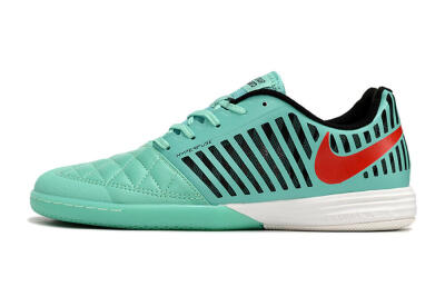 Nike Lunar Gato 2 IC Indoor & Futsal Soccer Shoes - Jade/Black/Red