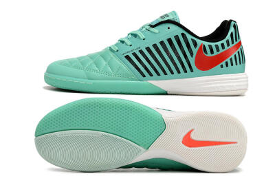 Nike Lunar Gato 2 IC Indoor & Futsal Soccer Shoes - Jade/Black/Red