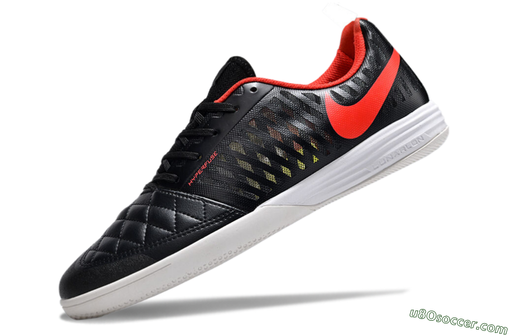 Nike Lunar Gato 2 IC Indoor & Futsal Soccer Shoes - Black/Red/White 5