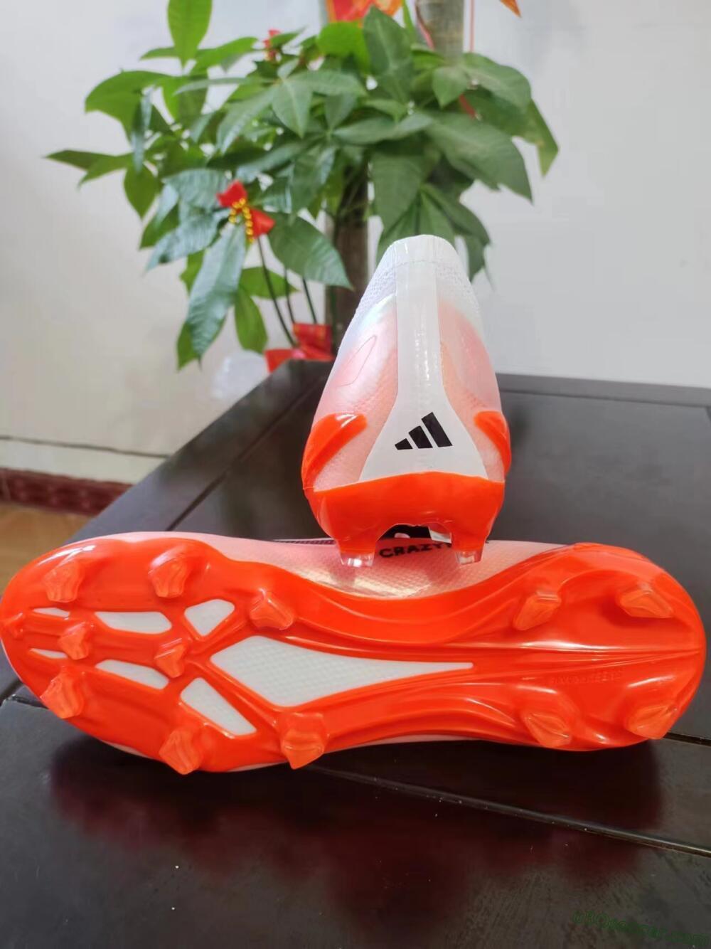 Adidas X Crazyfast.1 FG Firm Ground Soccer Cleats - White/Red/Black