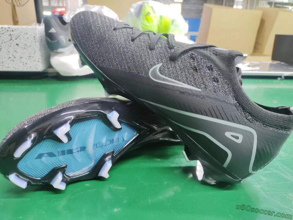 Nike Air Zoom Mercurial Vapor 16 Elite FG Firm Ground Soccer Cleats - Black/Black/Blue