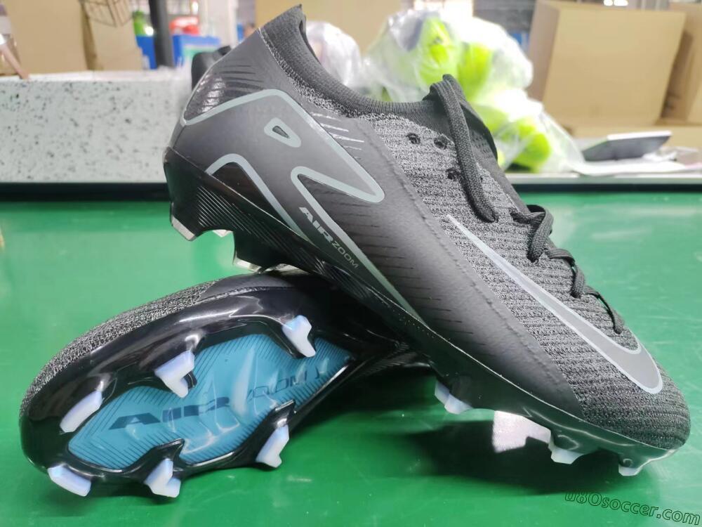 Nike Air Zoom Mercurial Vapor 16 Elite FG Firm Ground Soccer Cleats - Black/Black/Blue